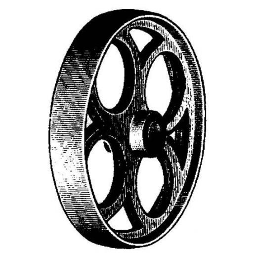 Metal Wheel (cut out and mounted on cling cushioning)