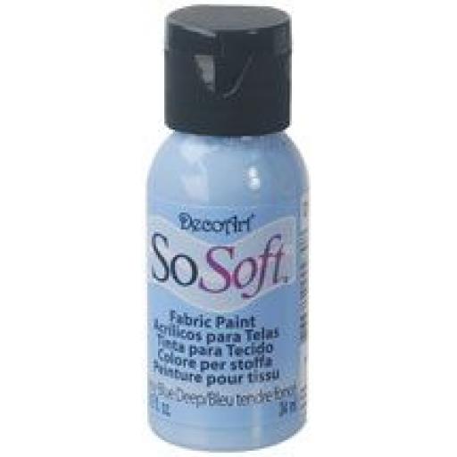 DecoArt SoSoft Fabric Paint - baby Blue Deep