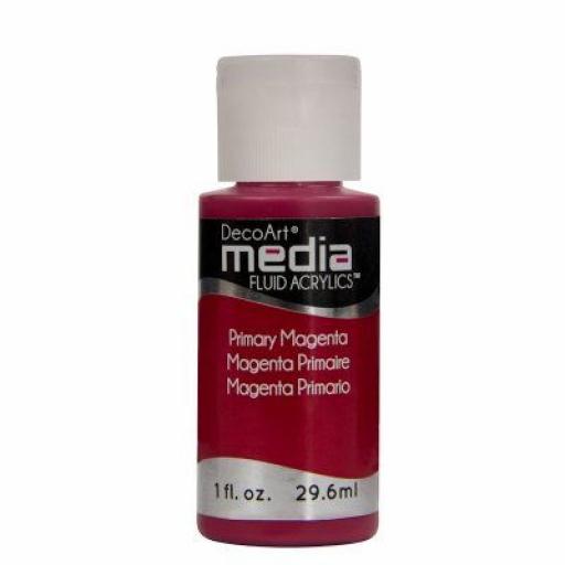 DecoArt Media Fluid Acrylic - Primary Magenta