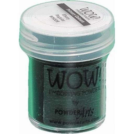 WOW! Embossing Powder Primary Ebony Superfine 15ml