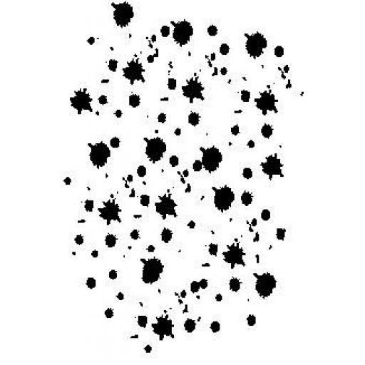 Ink Blot background 11.5cm x 8.5cm (cut out and mounted on cling cushioning)