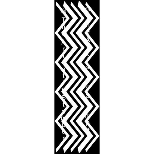 The Artistic Stamper Mask Zig Zag Long 4" x 11" approx