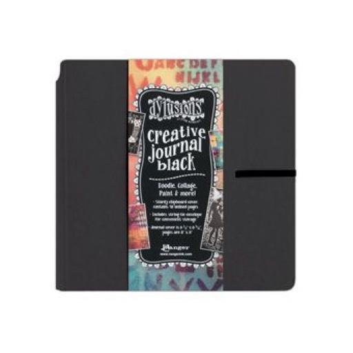 Dylusions Creative Journal Square Black