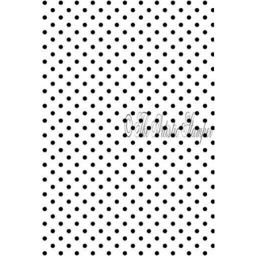 Dots background size A6 ( cut and mounted on cling cushioning )