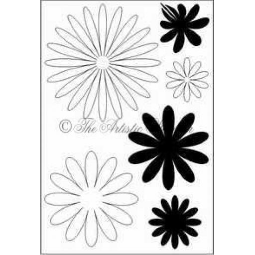 Flower Fever A6 (cut out and mounted on cling cushioning)