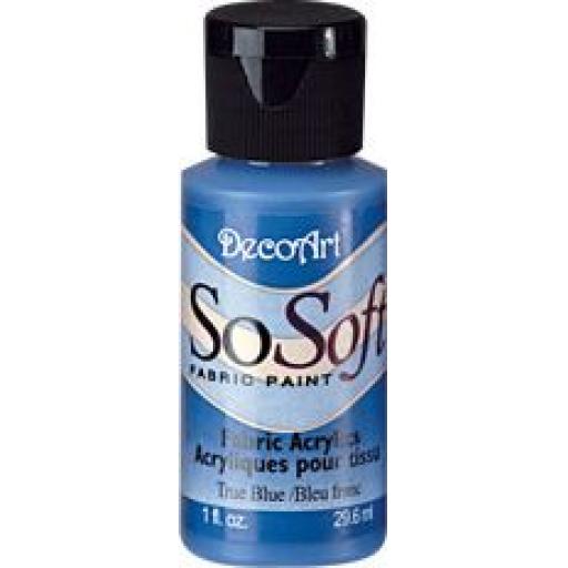 DecoArt SoSoft Fabric Paint - True Blue