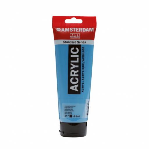 Talens Amsterdam Standard Acrylic Paint-120ml - Kings Blue 517