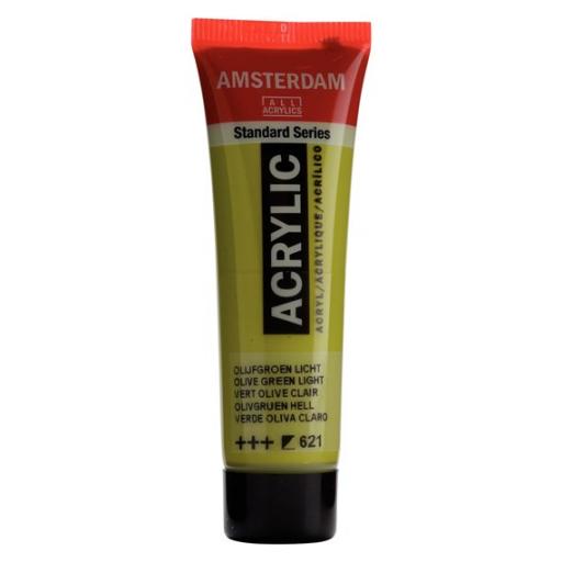 Talens Amsterdam Standard Acrylic Paint-120ml - Olive Green Light 621