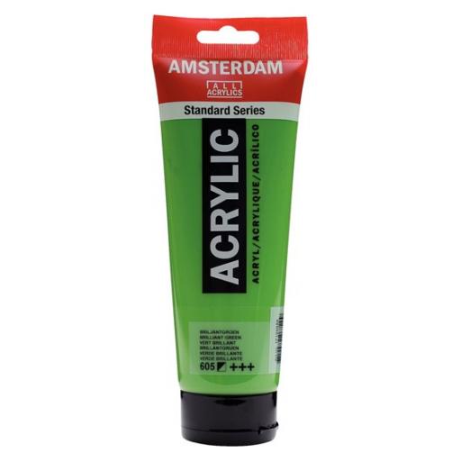 Talens Amsterdam Standard Acrylic Paint-120ml - Brilliant Green 605