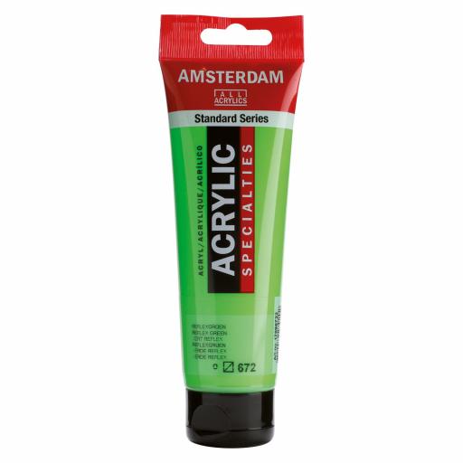 Talens Amsterdam Standard Acrylic Paint-120ml - Reflex Green 672