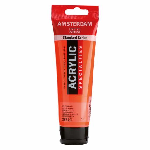 Talens Amsterdam Standard Acrylic Paint-120ml - Reflex Orange 257