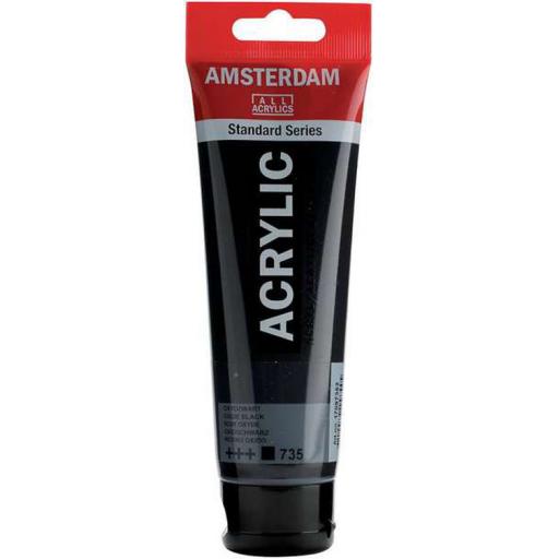 Talens Amsterdam Standard Acrylic Paint-120ml - Oxide Black 735