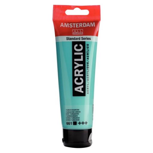 Talens Amsterdam Standard Acrylic Paint-120ml - Turquoise Green 661