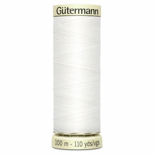 Gutermann - Sew-All Thread: 100m: White (800)