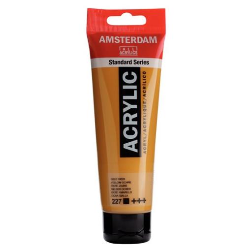 Talens Amsterdam Standard Acrylic Paint-120ml - Yellow Ochre 227