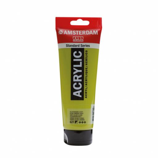 Talens Amsterdam Standard Acrylic Paint-120ml - Olive Green Light 621