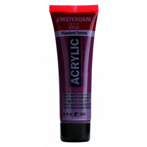 Talens Amsterdam Standard Acrylic Paint-120ml - Caput Mortuum Violet 344