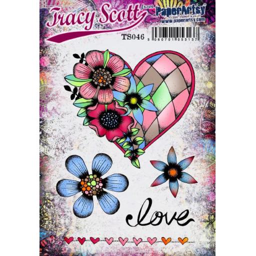 PaperArtsy - Tracy Scott 046 (A5 set, trimmed, on EZ)