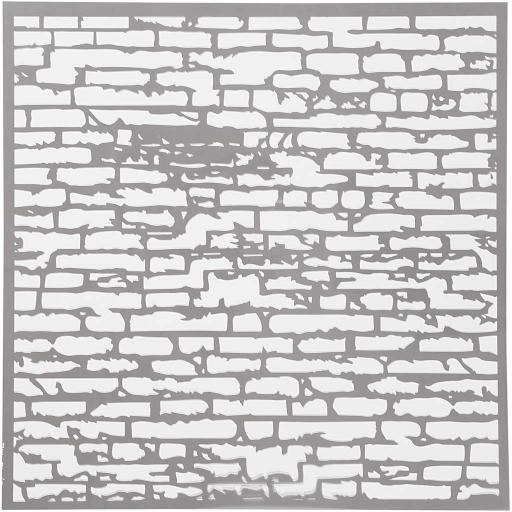 Stencil, Brick Wall, 30.5 x 30,5 cm