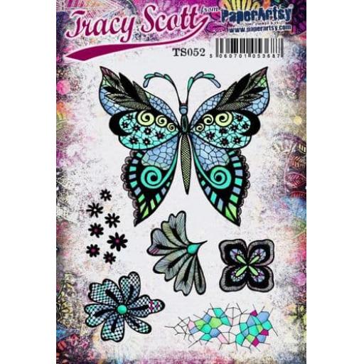 PaperArtsy - Tracy Scott 052 (A5 set, trimmed, on EZ)