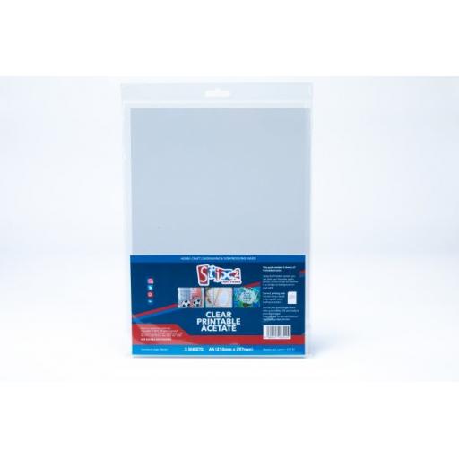 Stix2 - Clear Printable Acetate Sheets (inkjet Printer) - 100 Micron thick - 210mm x 297mm (A4)