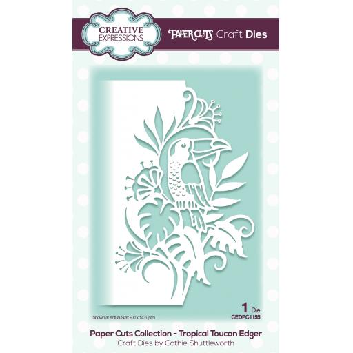 Creative Expressions Paper Cuts Edger Tropical Toucan Craft Die