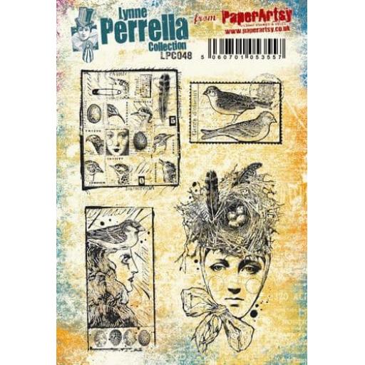 PaperArtsy - Lynne Perrella LPC048 (A5 set, cling-foam trimmed)