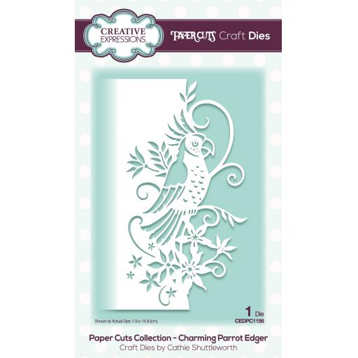 Creative Expressions Paper Cuts Edger Charming Parrot Craft Die