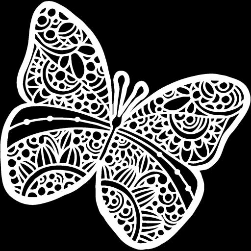 The Crafter's Workshop - Sunny Butterfly 6x6 Inch Stencil (TCW934s)