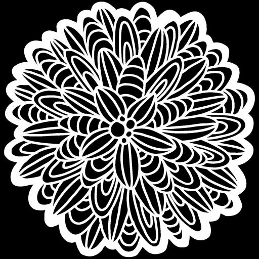 The Crafter's Workshop - Cactus Dahlia 6x6 Inch Stencil (TCW927s)