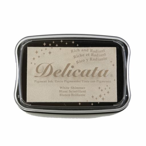 Delicata Ink Pad White Shimmer