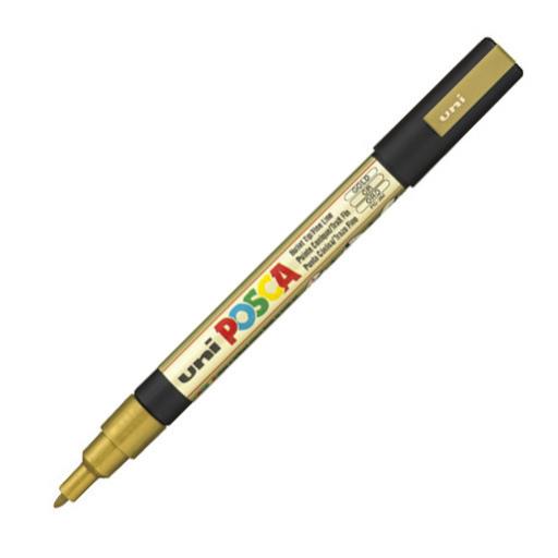 Uni POSCA Marker Pen PC-3M Bullet Shaped - Gold