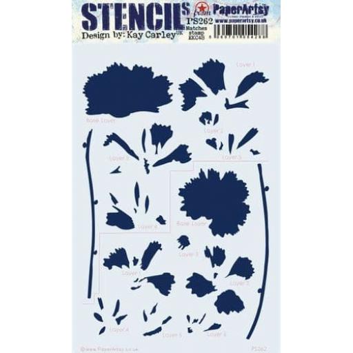 PaperArtsy - PA Stencil 262 Large {EKC}