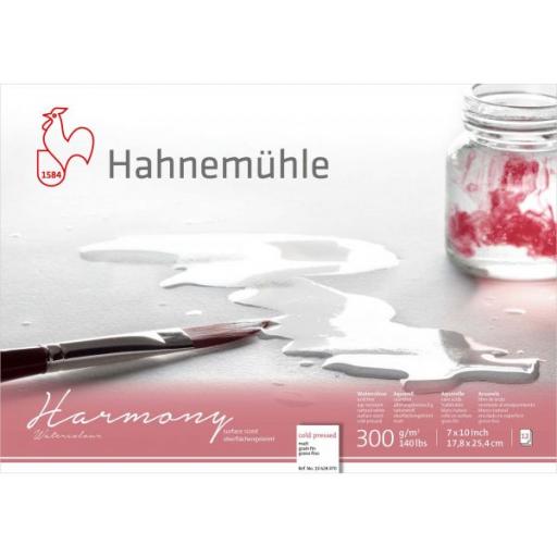 Hahnemuhle - Harmony Watercolour 300gsm Cold Pressed Block 7"x10" 12 Sheets