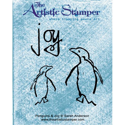 Penguins & Joy © Sarah Anderson ( cut out and mounted on cling cushioning)