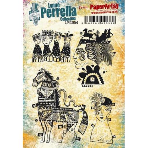 PaperArtsy - Lynne Perrella LPC054 (A5 set, cling-foam trimmed)