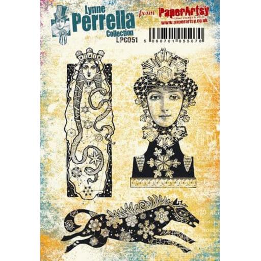 PaperArtsy - Lynne Perrella LPC051 (A5 set, cling-foam trimmed)