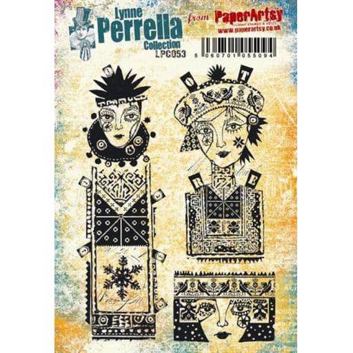 PaperArtsy - Lynne Perrella LPC053 (A5 set, cling-foam trimmed)