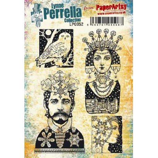 PaperArtsy - Lynne Perrella LPC052 (A5 set, cling-foam trimmed)