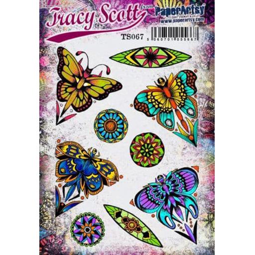 PaperArtsy - Tracy Scott 067 (A5 set, trimmed, on EZ)