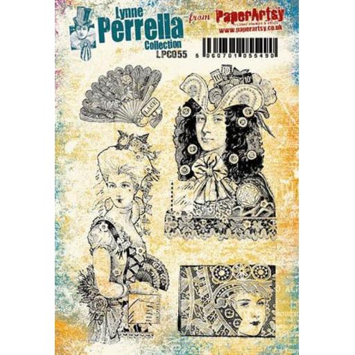 PaperArtsy - Lynne Perrella LPC055 (A5 set, cling-foam trimmed)