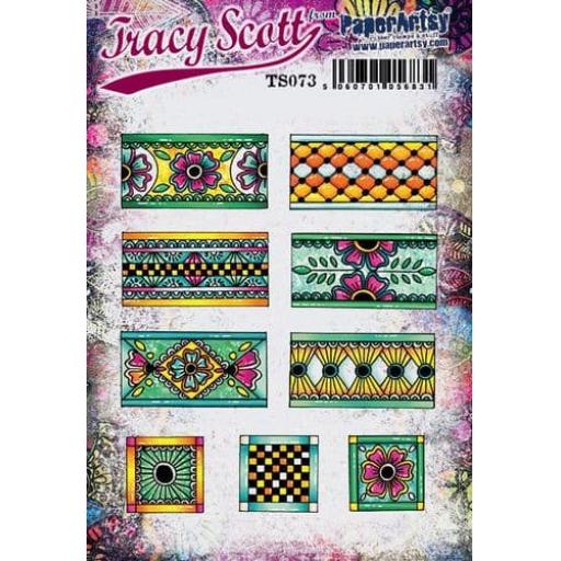 PaperArtsy - Tracy Scott 073 (A5 set, trimmed, on EZ)