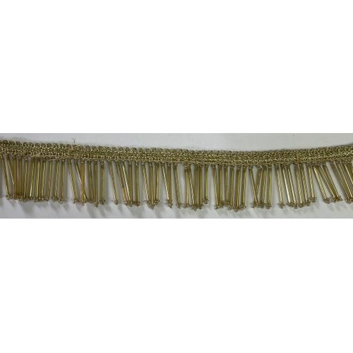 Vintage Gold Beaded Fringe x 1/2 metre