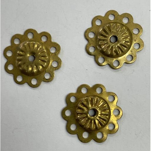 Metal Embellishments (Flower) x 3