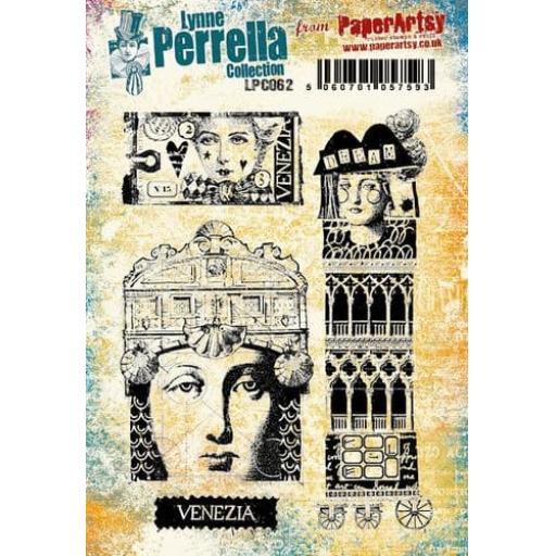 PaperArtsy - Lynne Perrella LPC062 (A5 set, cling-foam trimmed)