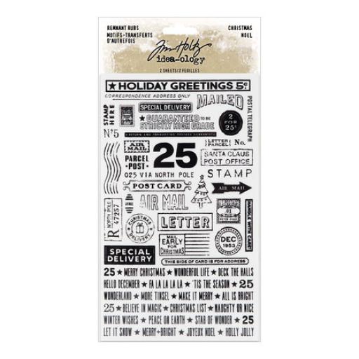 Tim Holtz ® Idea-ology Remnant Rubs Christmas (TH94296)