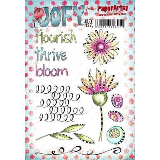 PaperArtsy -  JOFY122 (A5 set, trimmed, on EZ)