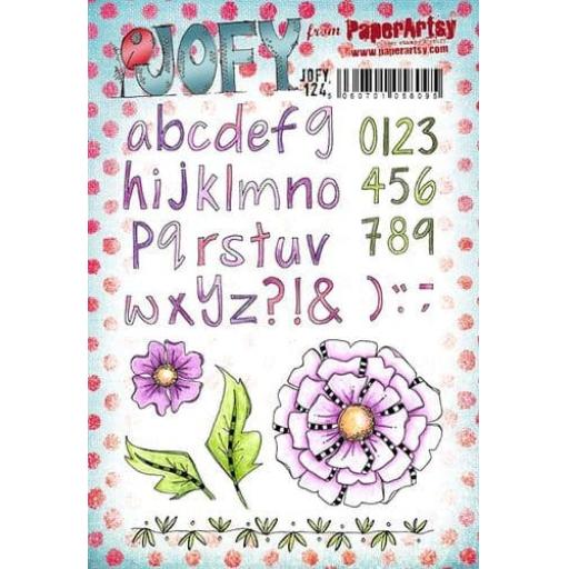 PaperArtsy -  JOFY124 (A5 set, trimmed, on EZ)