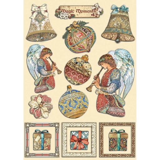 Stamperia - Christmas Greetings - A5 Coloured Shape Christmas Greetings ( KLSP143)