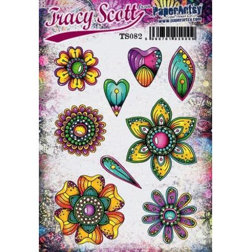 PaperArtsy -  Tracy Scott 082 (A5 set, trimmed, on EZ)